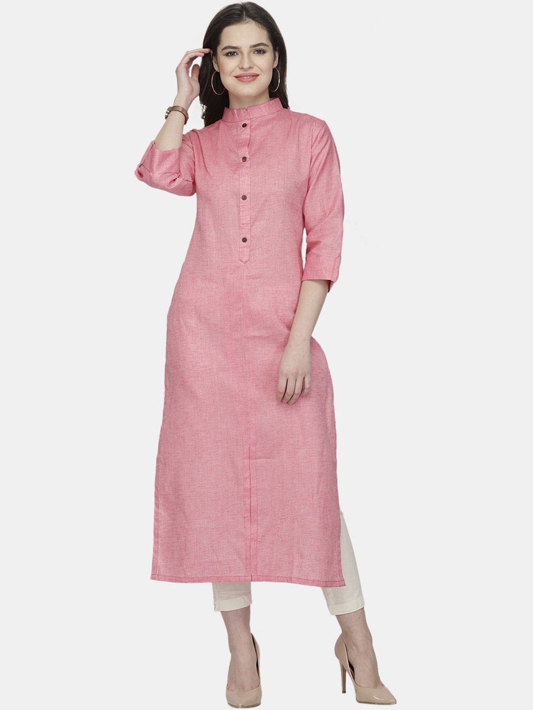 

Sayesha Women Pink Cotton Kurta