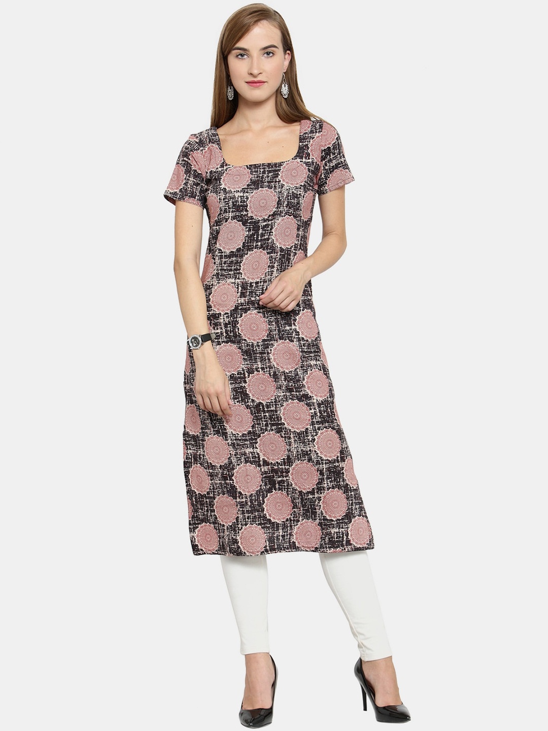 

Sayesha Women Black Printed Kurta