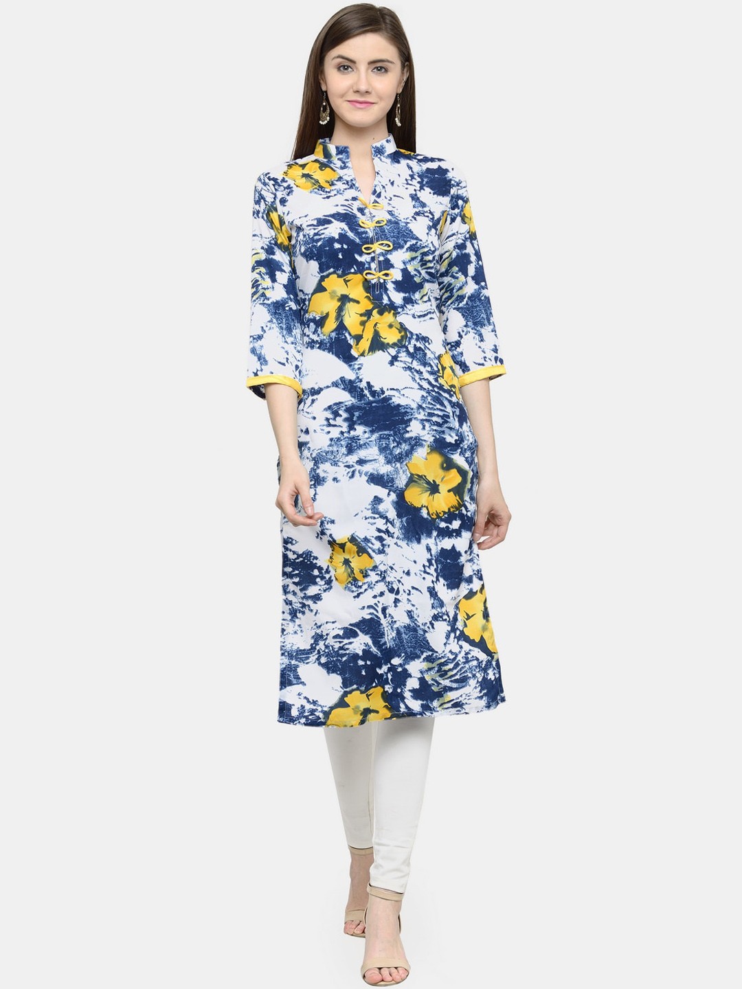 

Sayesha Women Blue Floral Printed Kurta