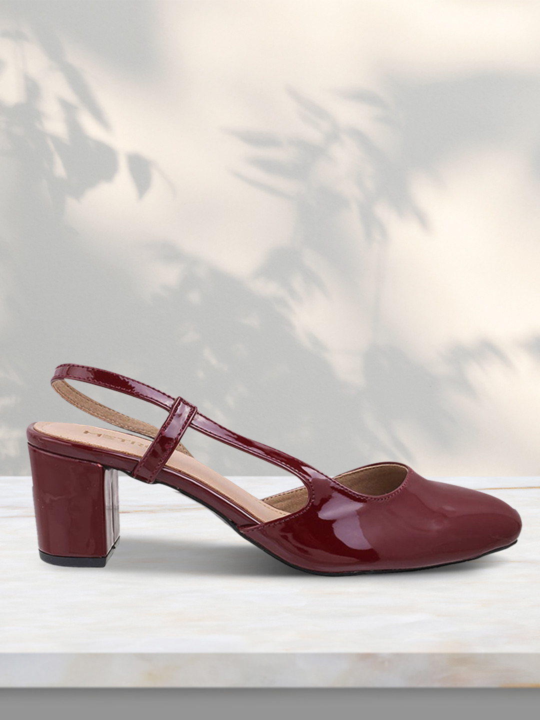 

Metro Maroon Block Pumps