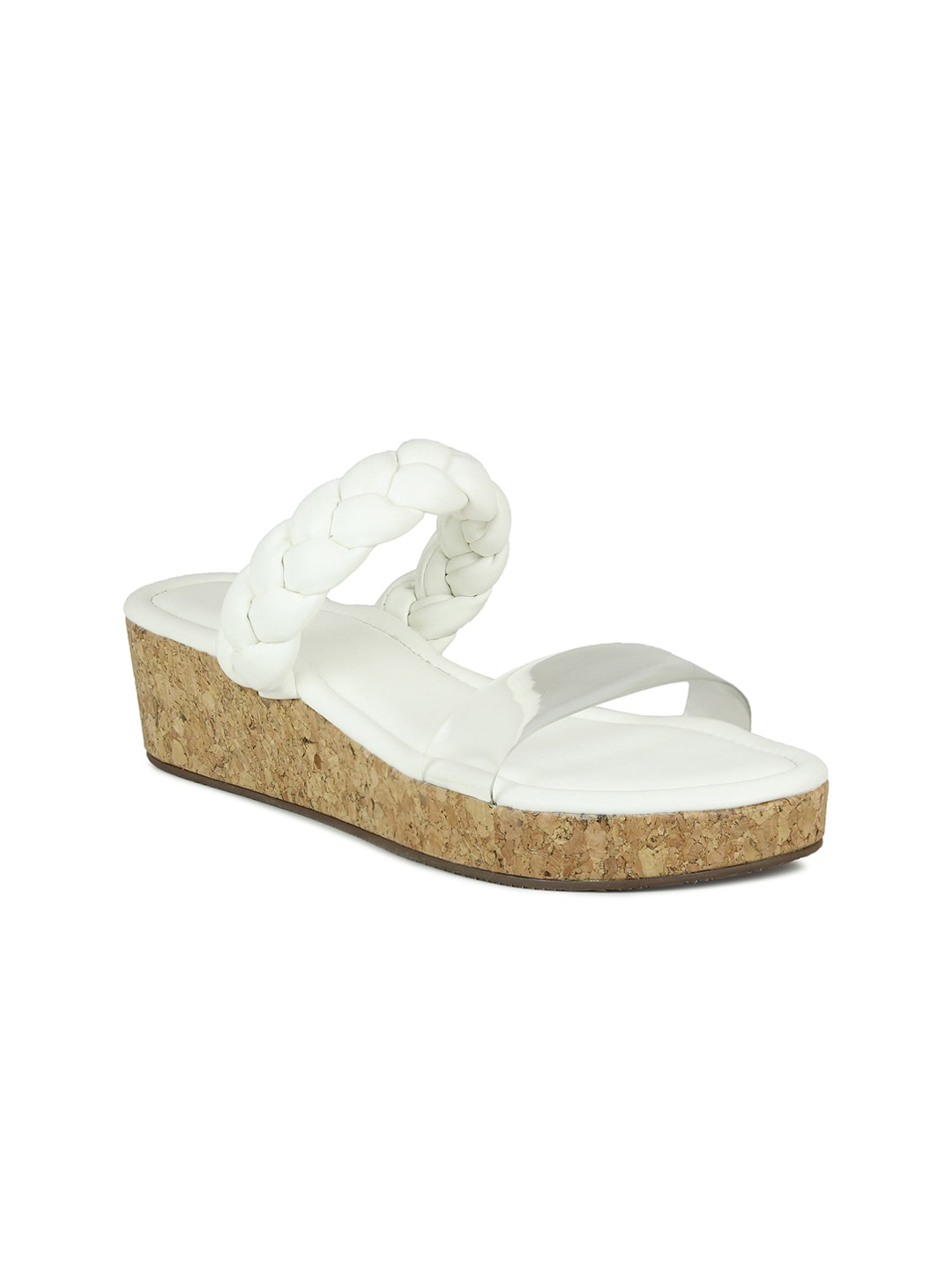 

Inc 5 White Wedge Sandals