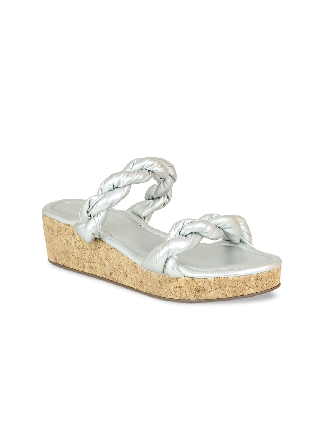 

Inc 5 Silver-Toned Wedge Sandals