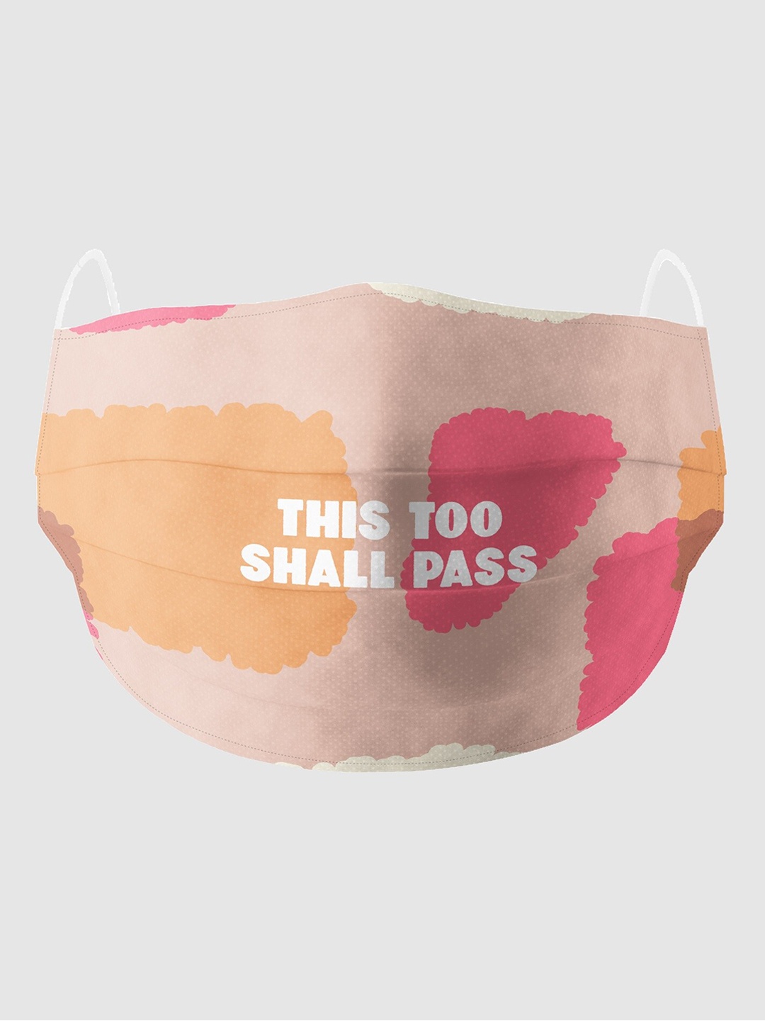 

Soxytoes Cream-Coloured Printed 4-Ply Pure Cotton Reusable Cloth Mask with Filter