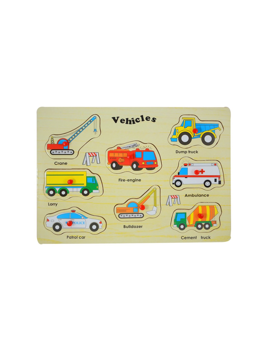 

Instabuyz Kids Vehicles Premium Wooden Puzzle, Multi
