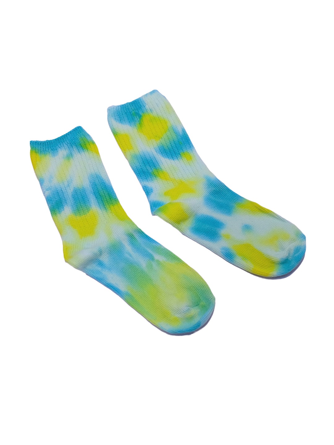 

TIPY TIPY TAP Kids Green & Blue Tie & Dye Patterned Above Ankle-Length Socks