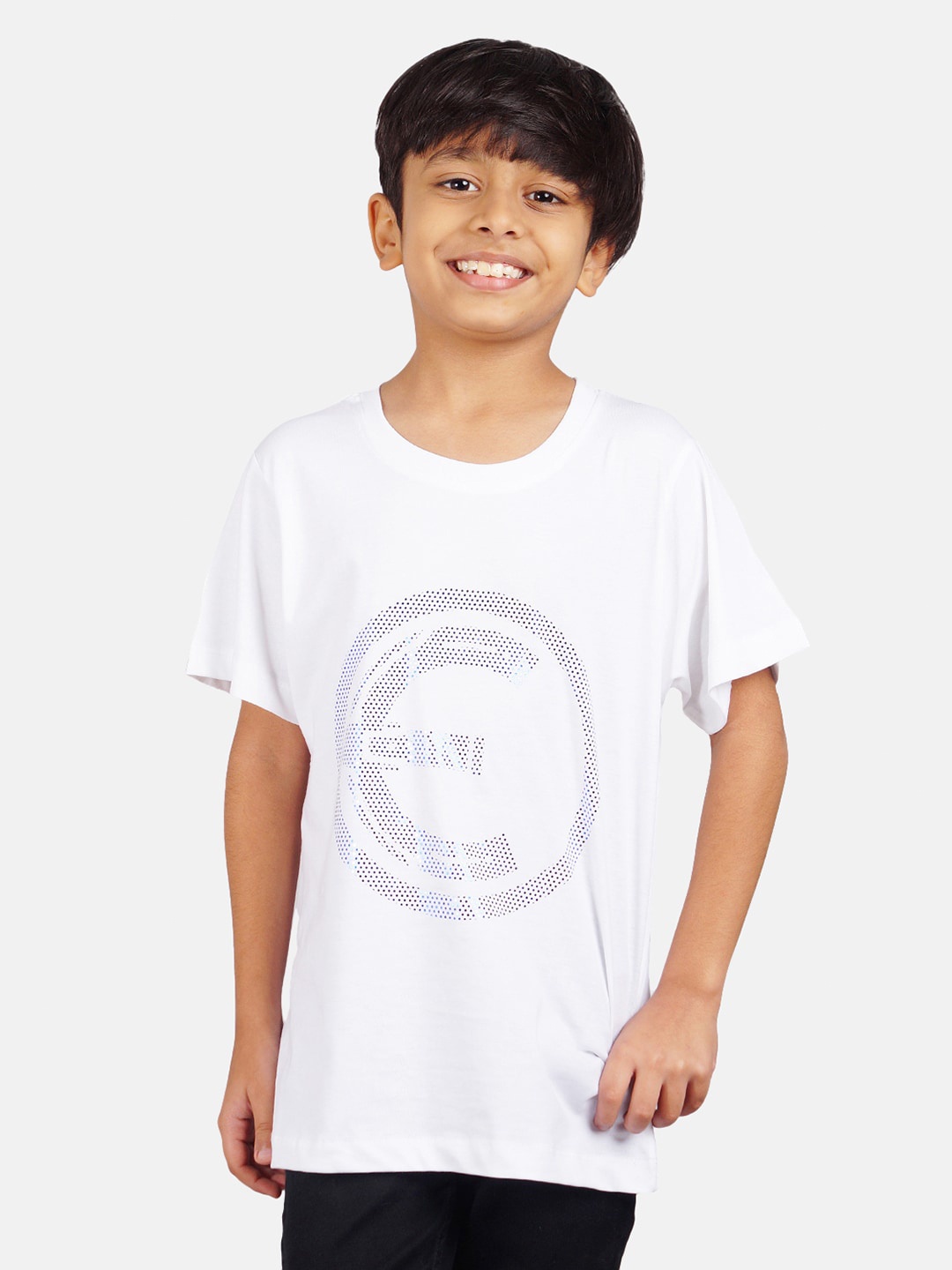 

Marvel by Wear Your Mind Boys White & Grey Cotton Eternals Print T-shirt