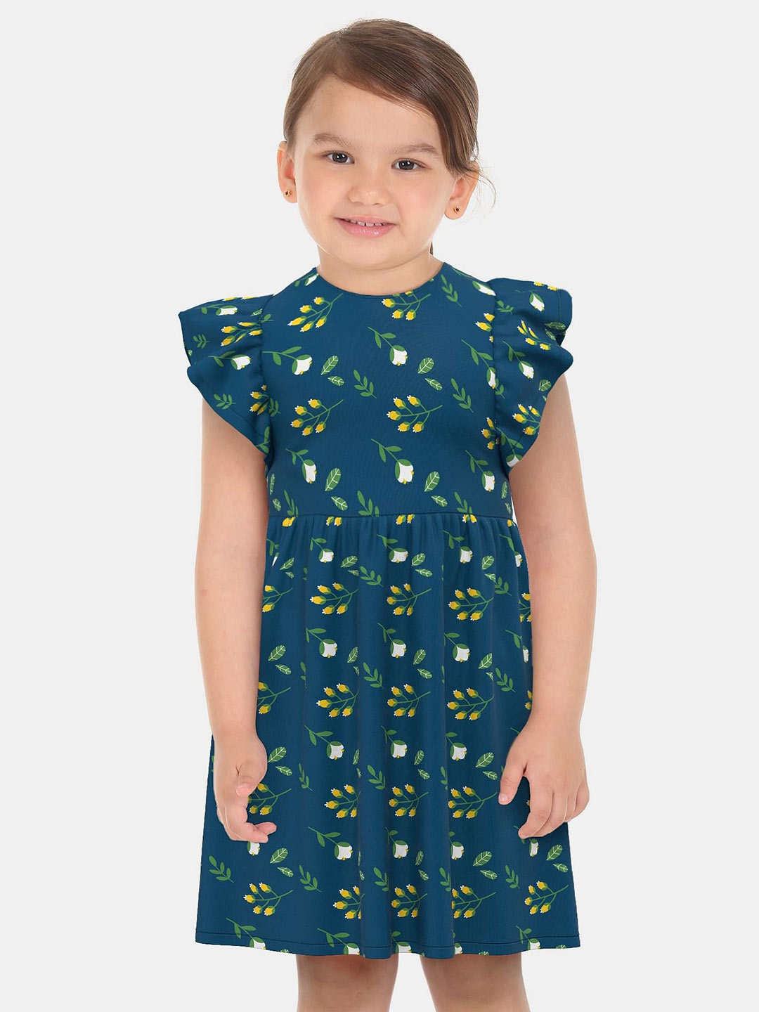 

Donuts Girls Blue Floral Dress