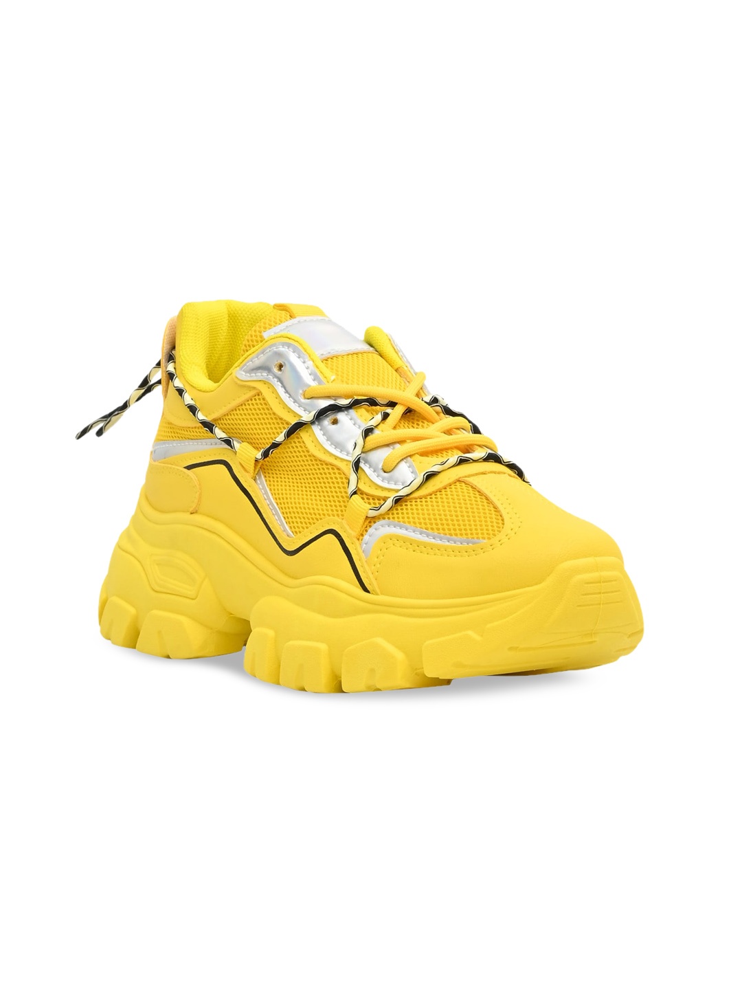 

Jove Women Yellow Sneakers