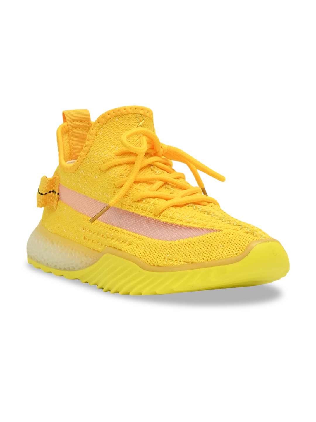 

Jove Women Yellow Solid Mid Top Sneakers
