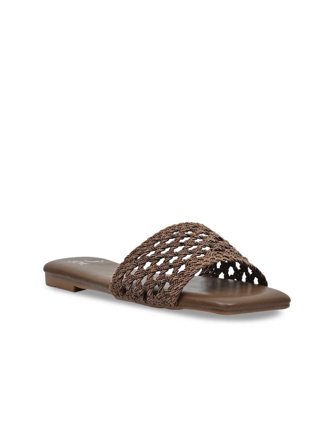 

Jove Women Brown Open Toe Flats