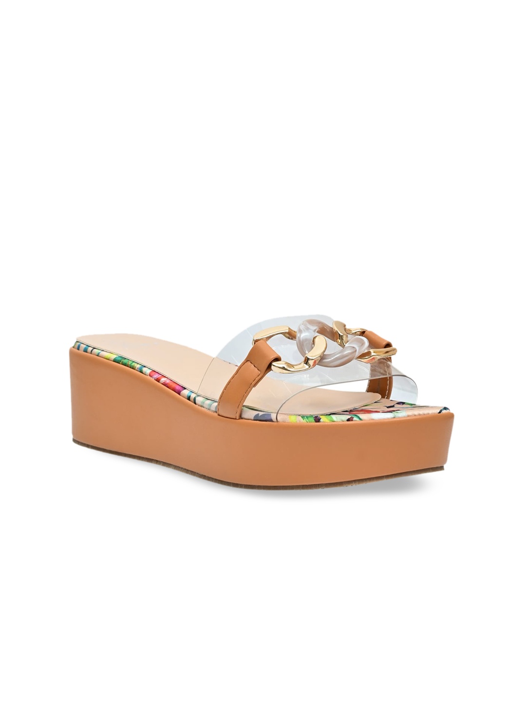 

Jove Tan Flatform Sandals