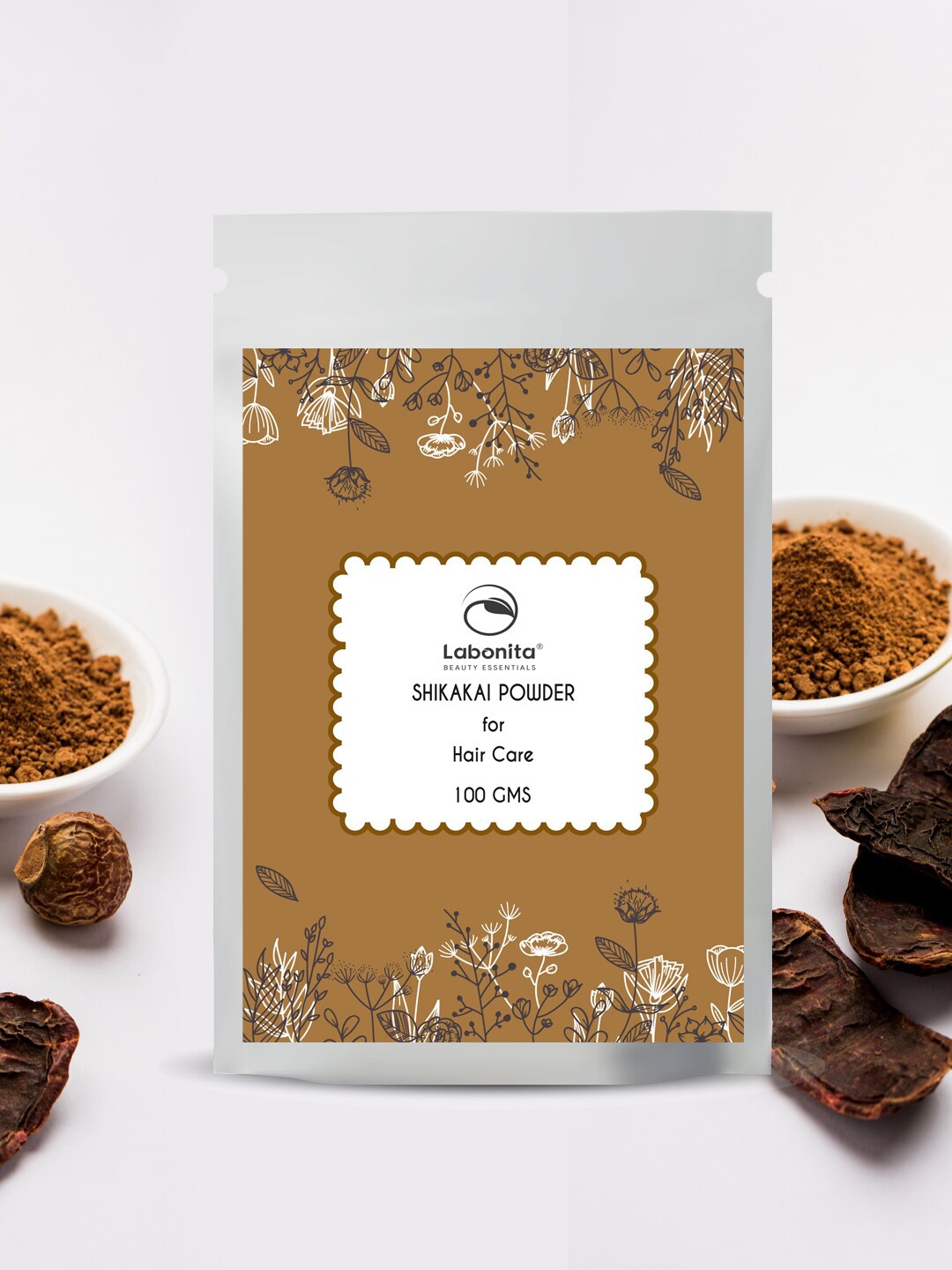 

Labonita Natural Shikakai Powder For Hair 100 g, Brown