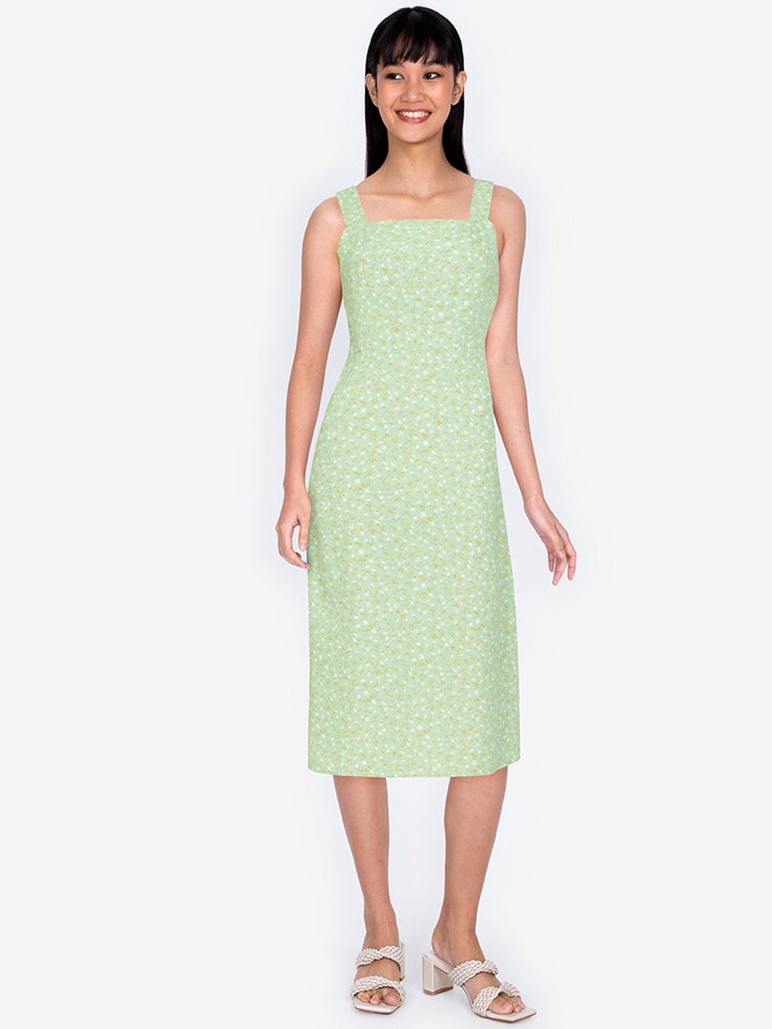 

ZALORA BASICS Green A-Line Dress