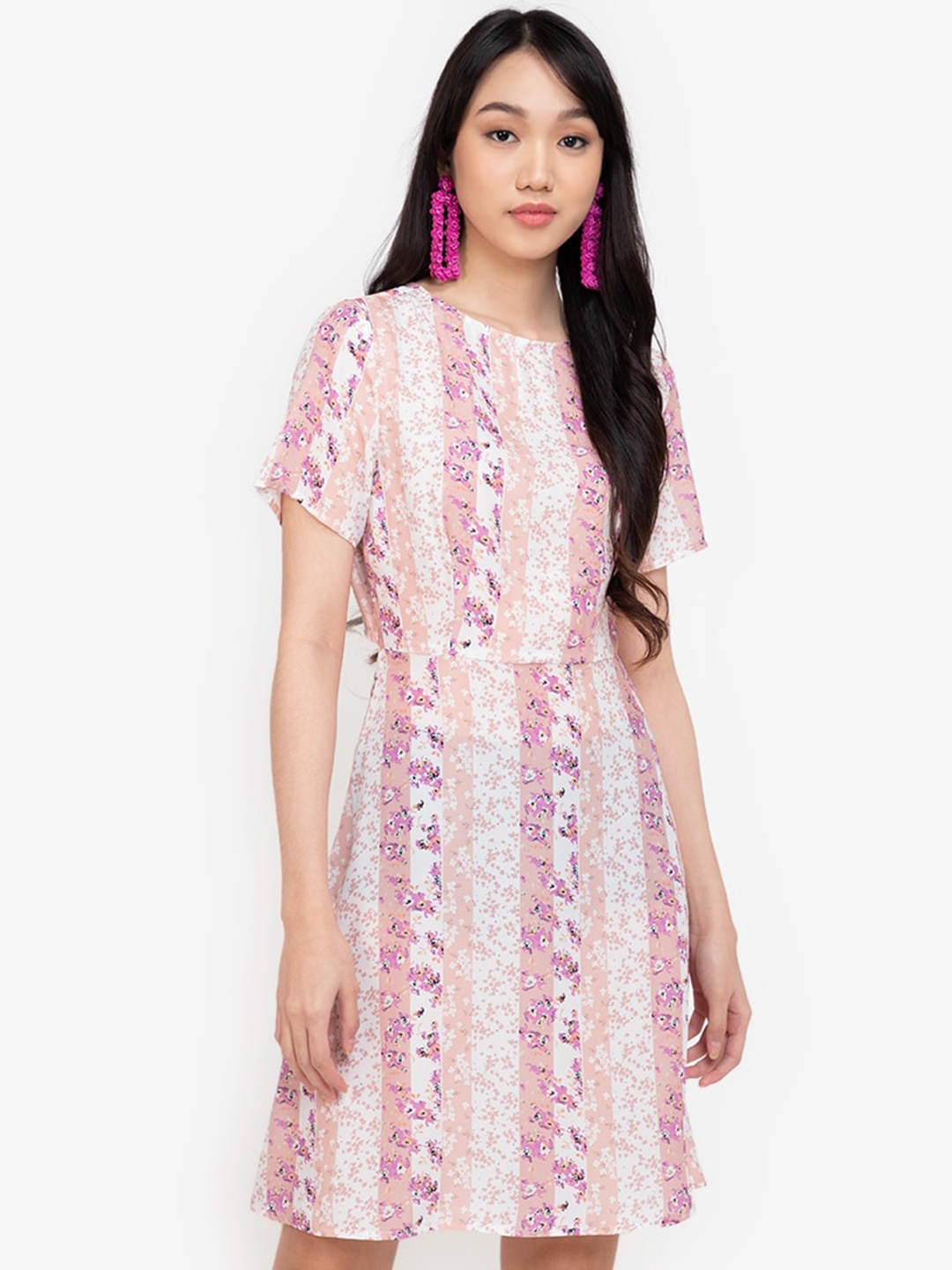

ZALORA BASICS Multicoloured A-Line Dress, Multi
