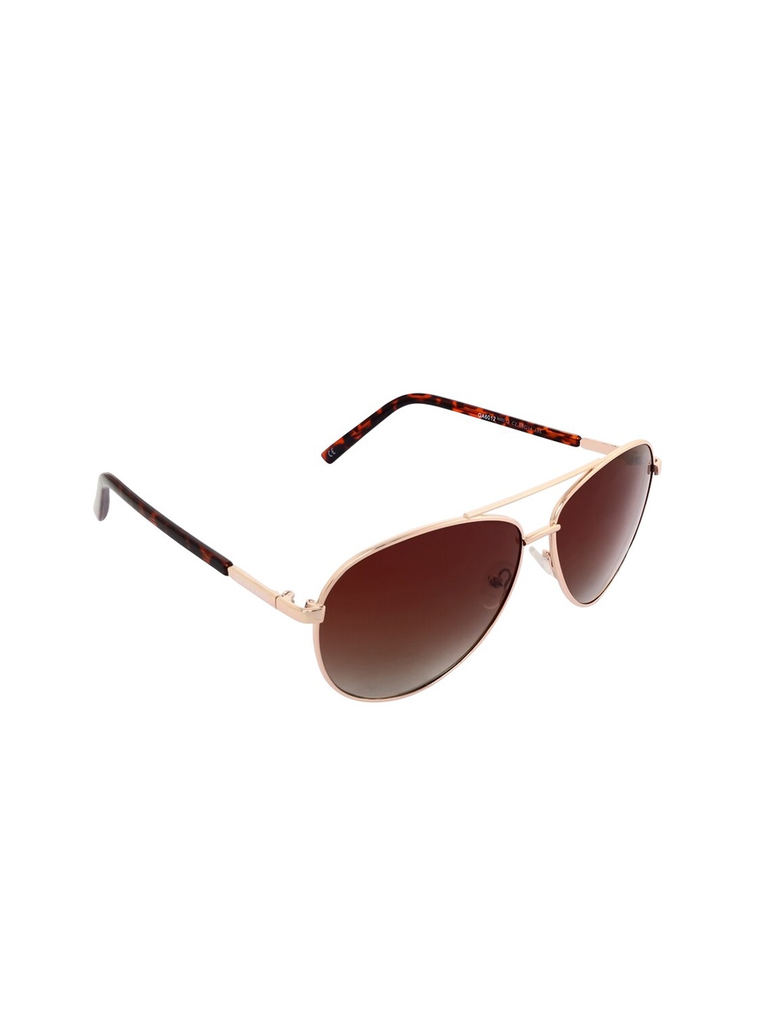 

GIORDANO Unisex Brown Lens & Gold-Toned Aviator Sunglasses with Polarised Lens GA6012C02