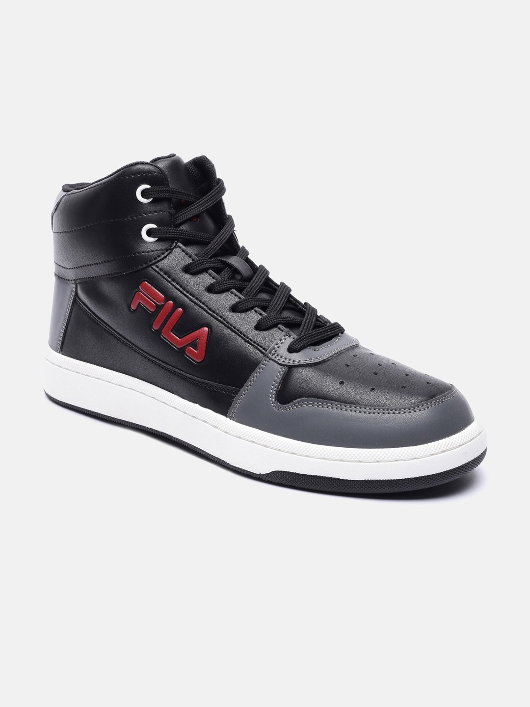 

FILA Men Black Perforations PU Sneakers