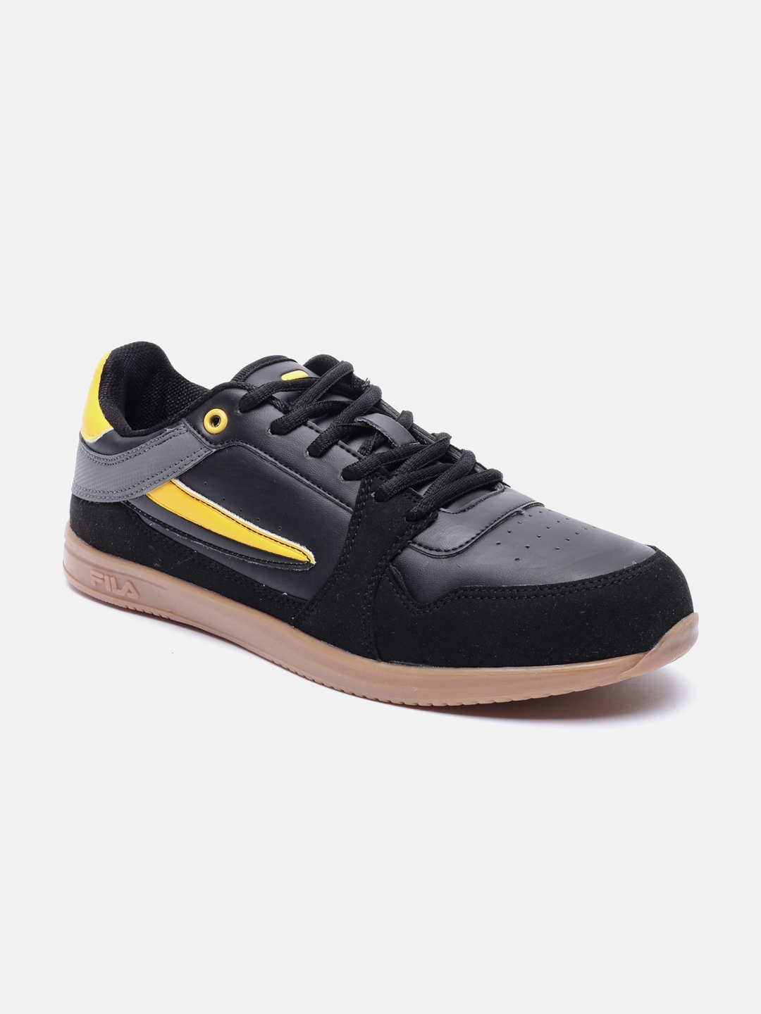 

FILA Men Black Colourblocked Sneakers