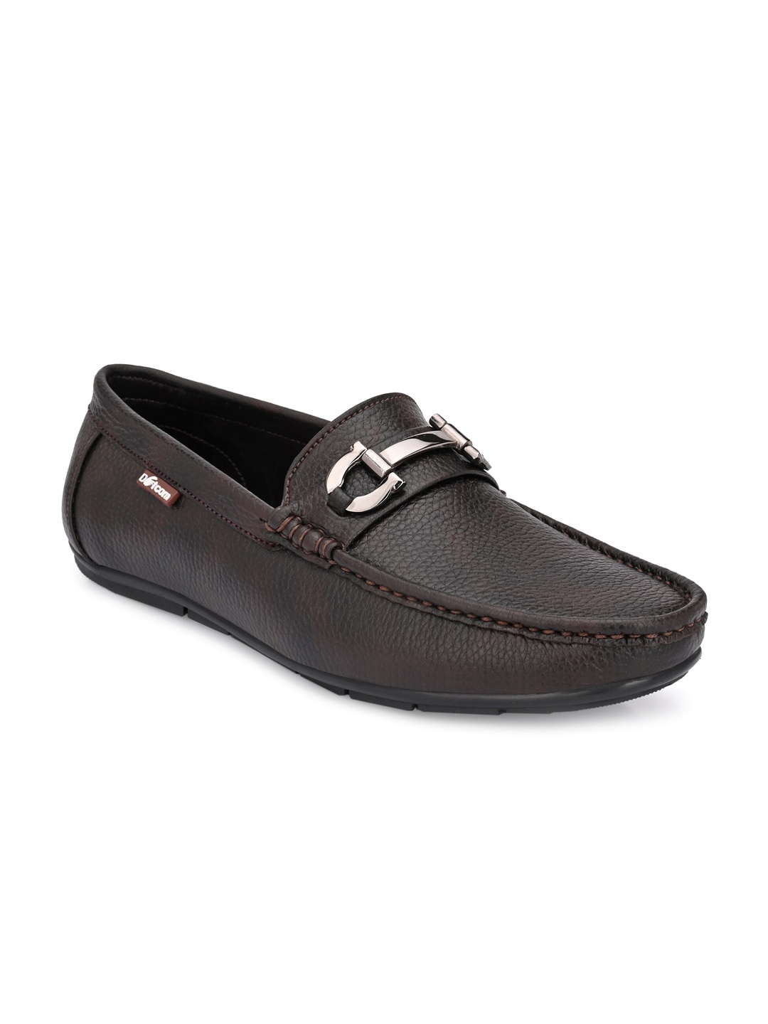 

Action Men Brown Textured DRIVE-52 Loafers