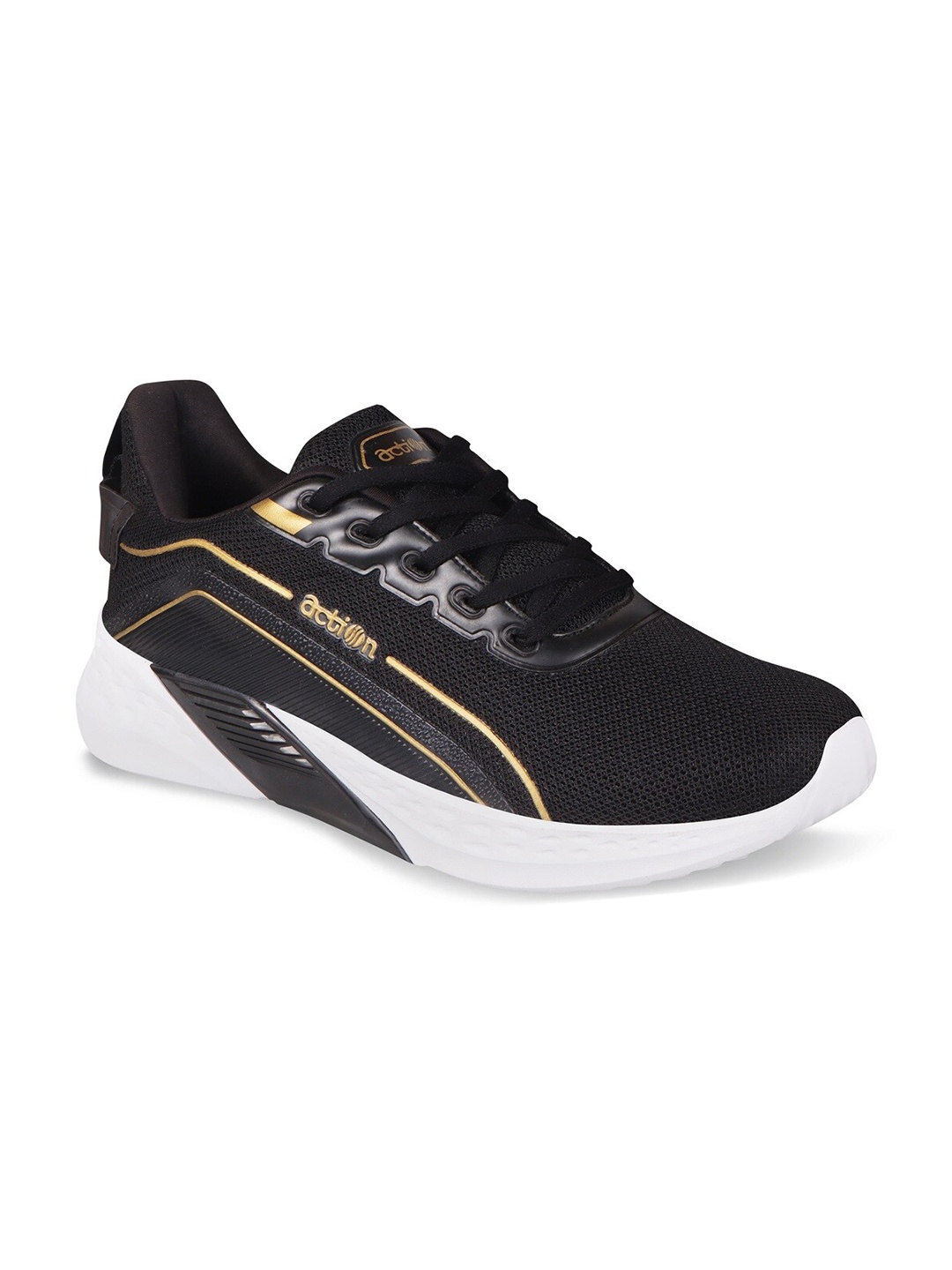

Action Men Black Mesh Running Shoes