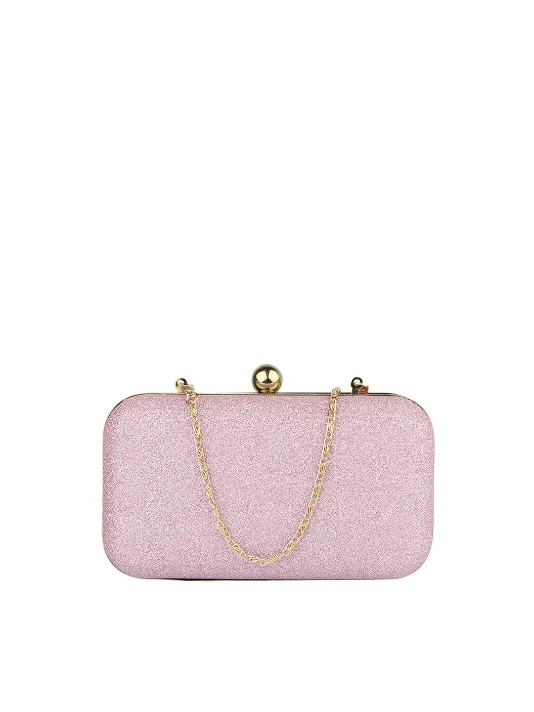 

MAMMON Pink Textured Box Clutch