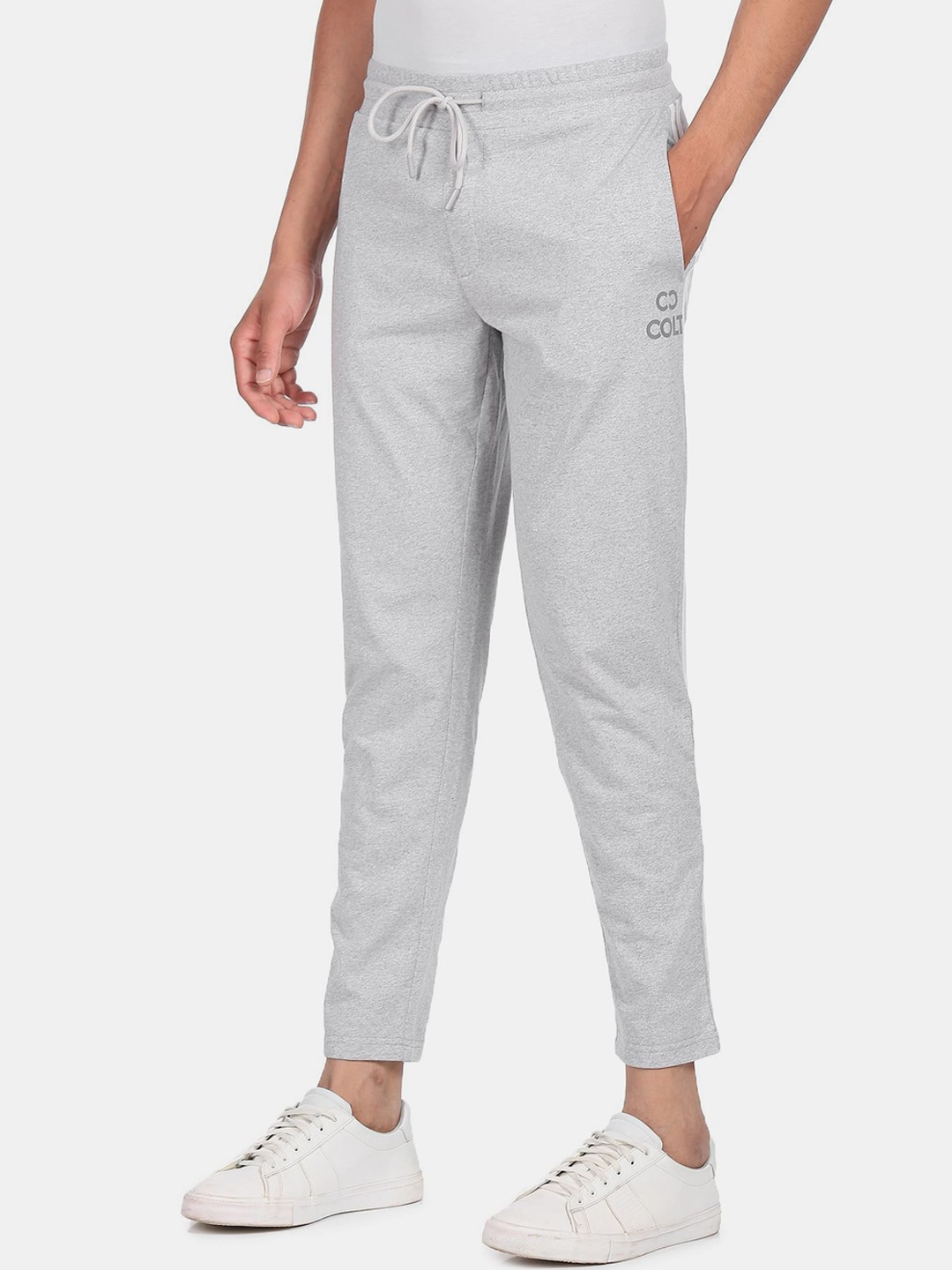 

Colt Men Grey Mid Rise Solid Track Pants