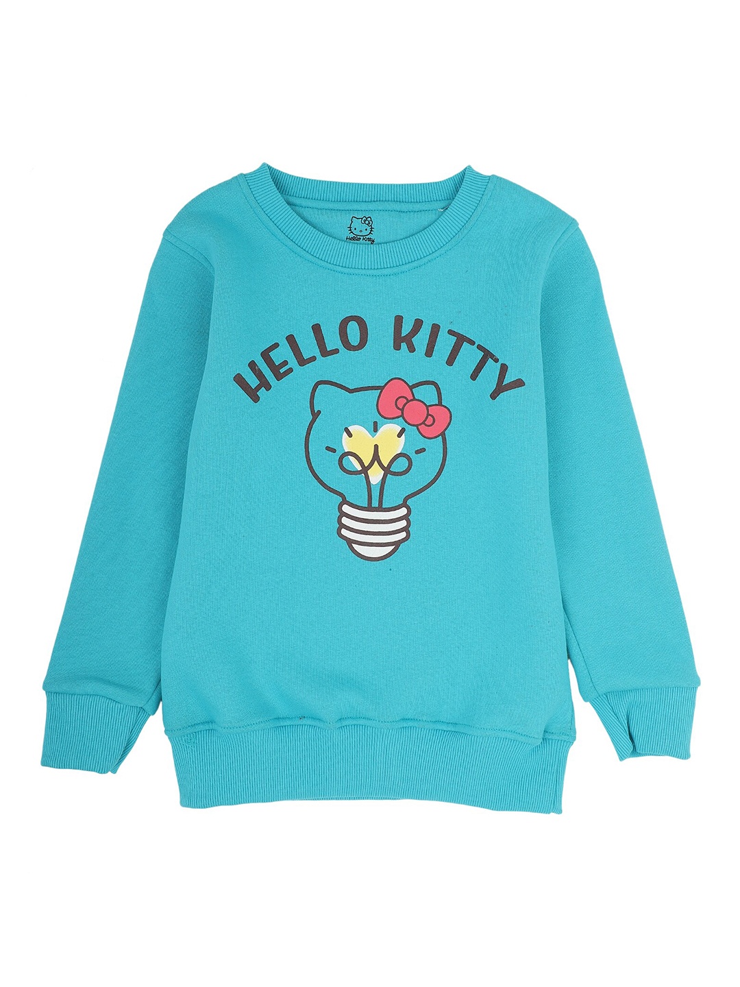 

PROTEENS Girls Blue & Black Hello Kitty Printed Cotton T-shirt