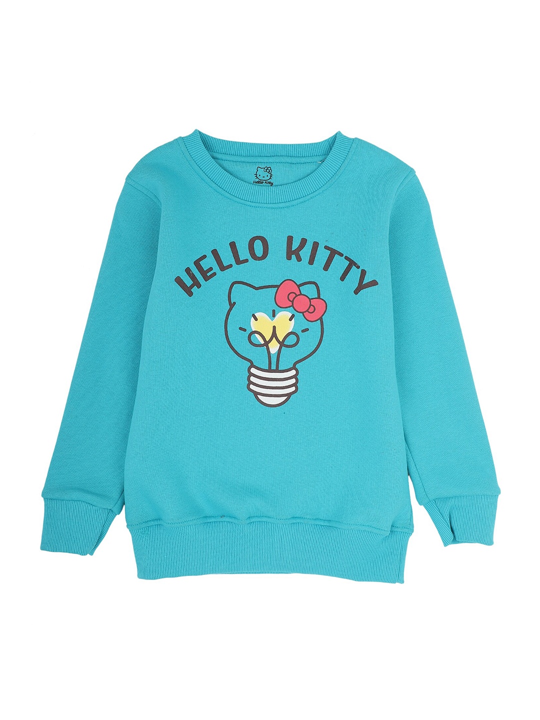 

PROTEENS Girls Blue & Black Hello Kitty Printed Cotton T-shirt