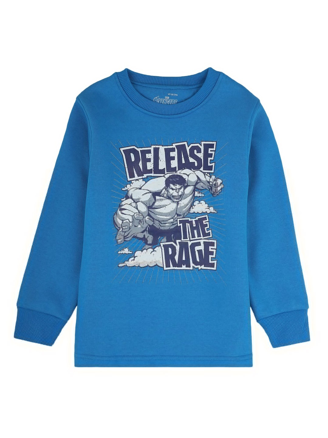 

PROTEENS Boys Blue & Grey Hulk Printed Cotton T-shirt