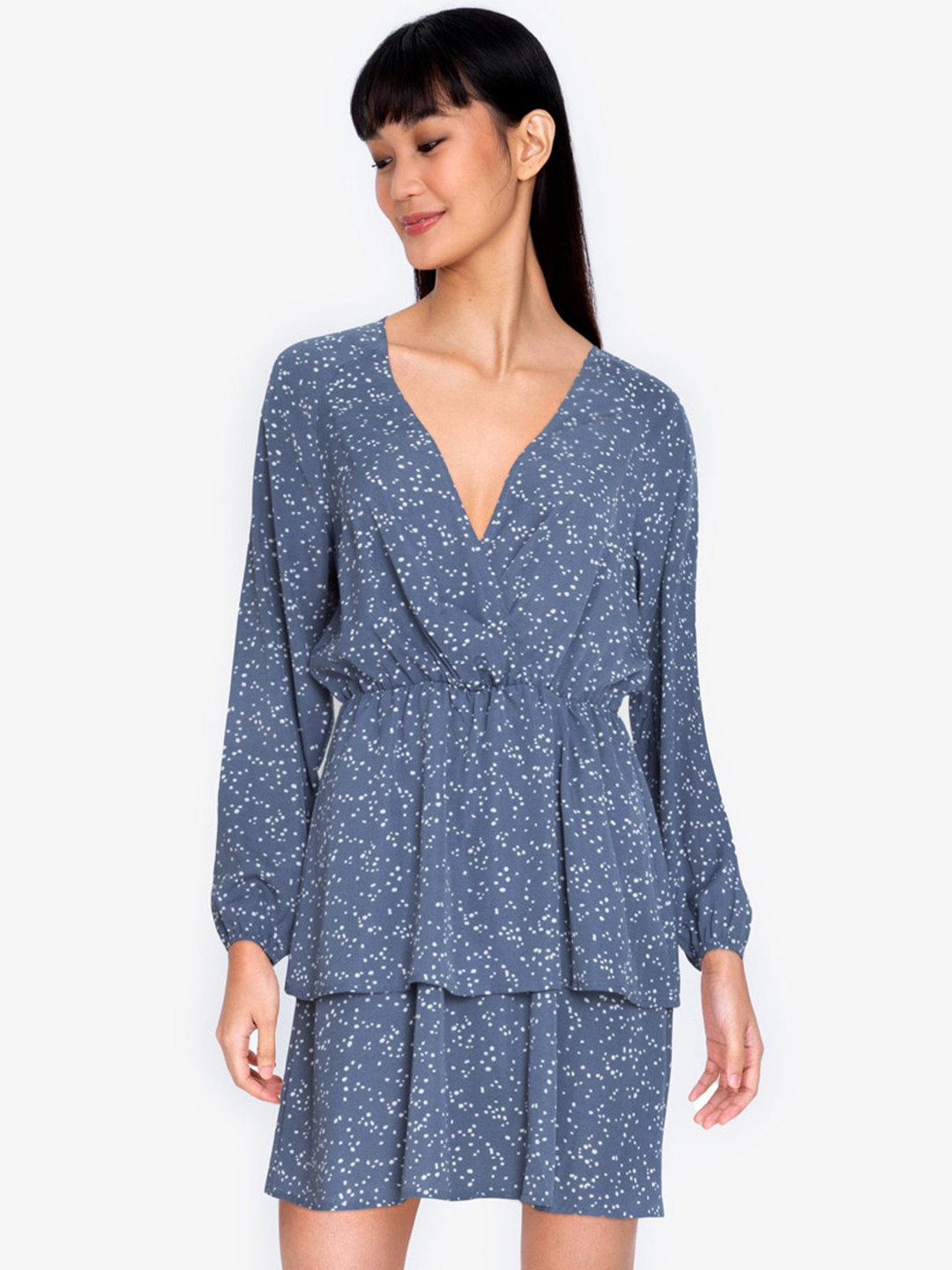 

ZALORA BASICS Multicoloured & Beige A-Line Midi Dress, Multi