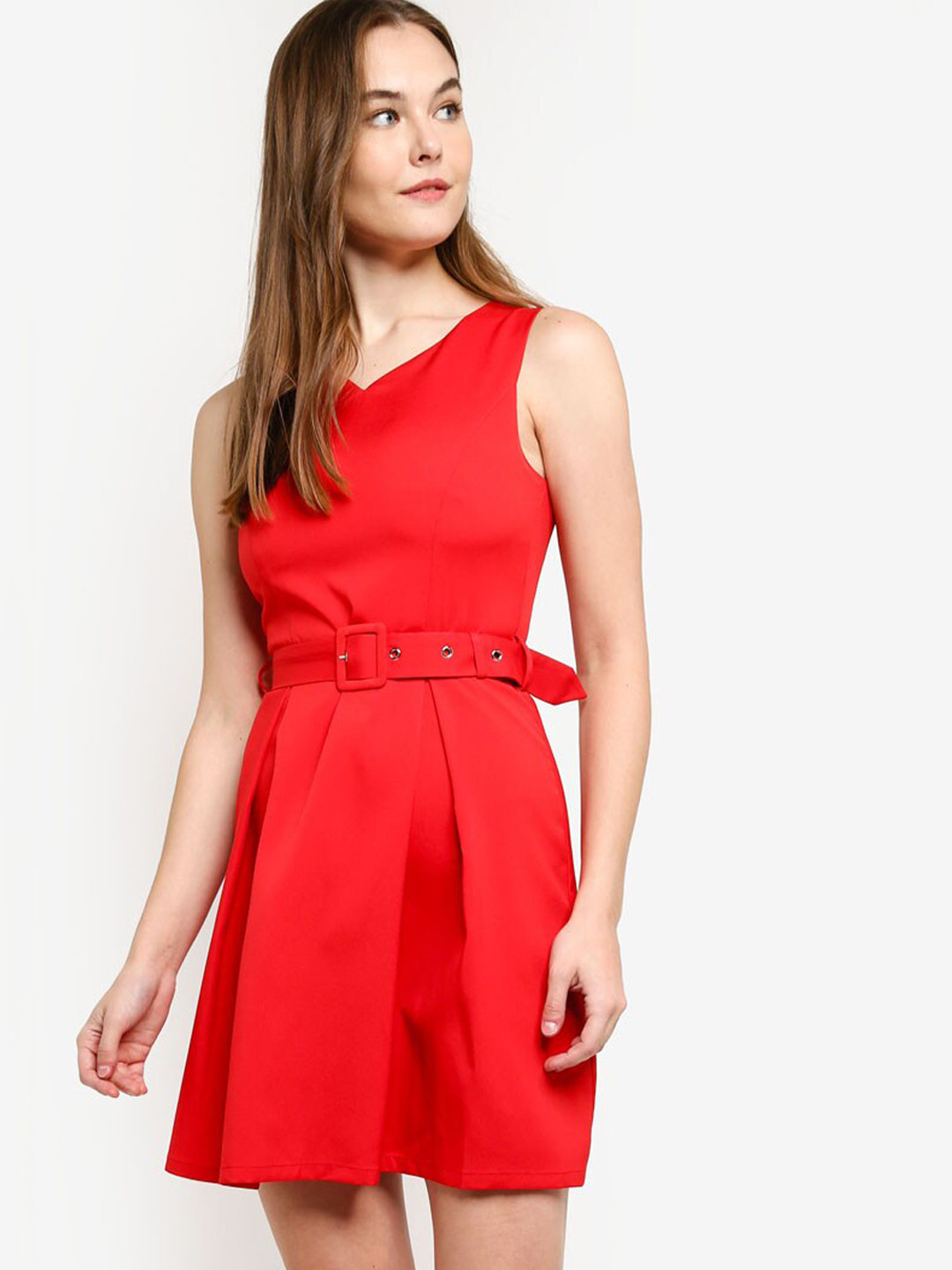 

ZALORA BASICS Red Solid Dress