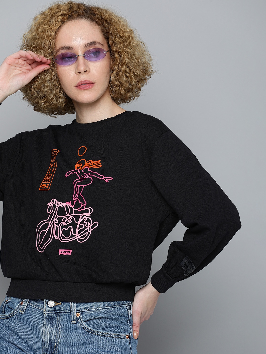 

Levis Printed Sweatshirt, Black