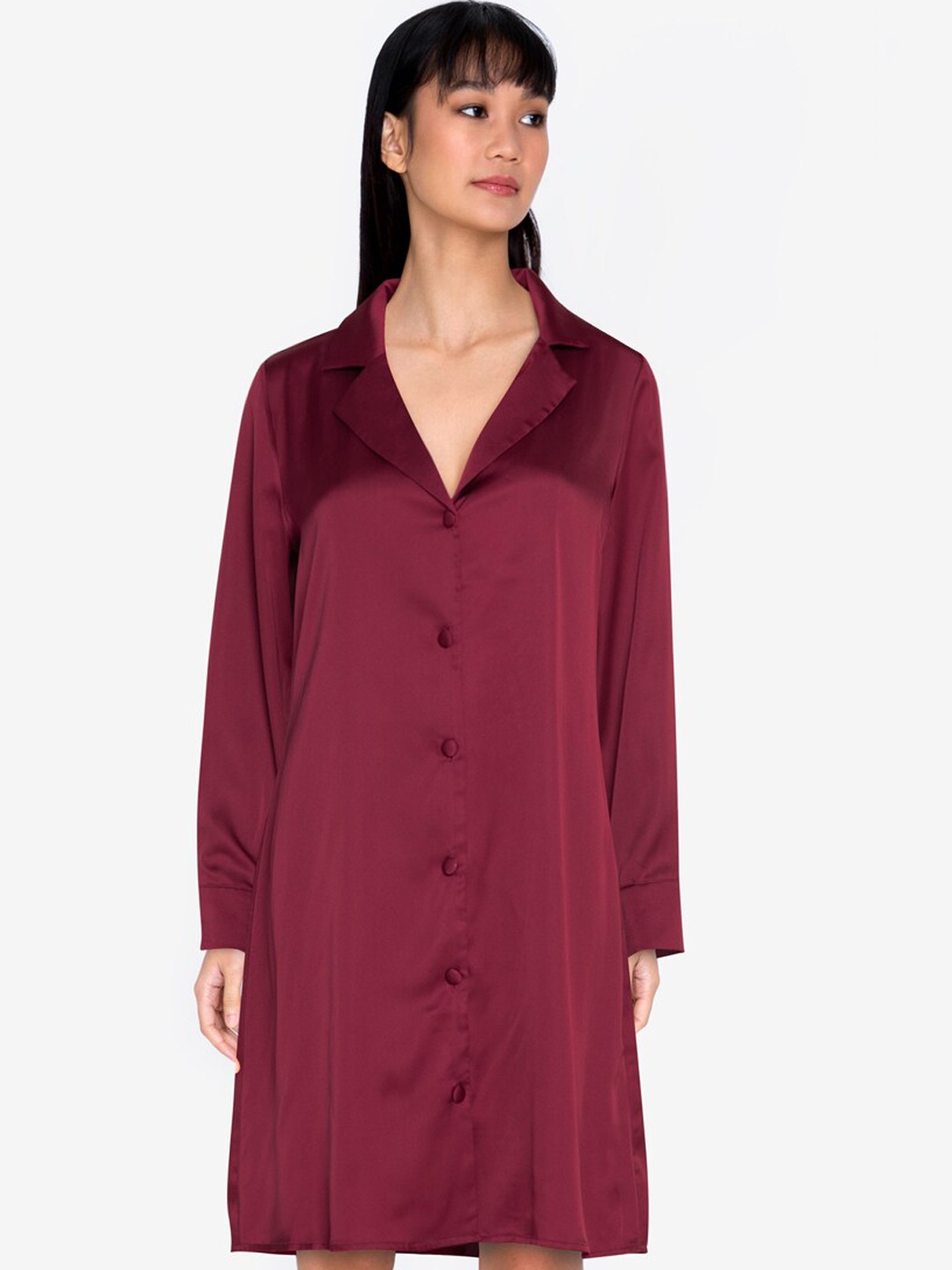 

ZALORA BASICS Red Shirt Dress