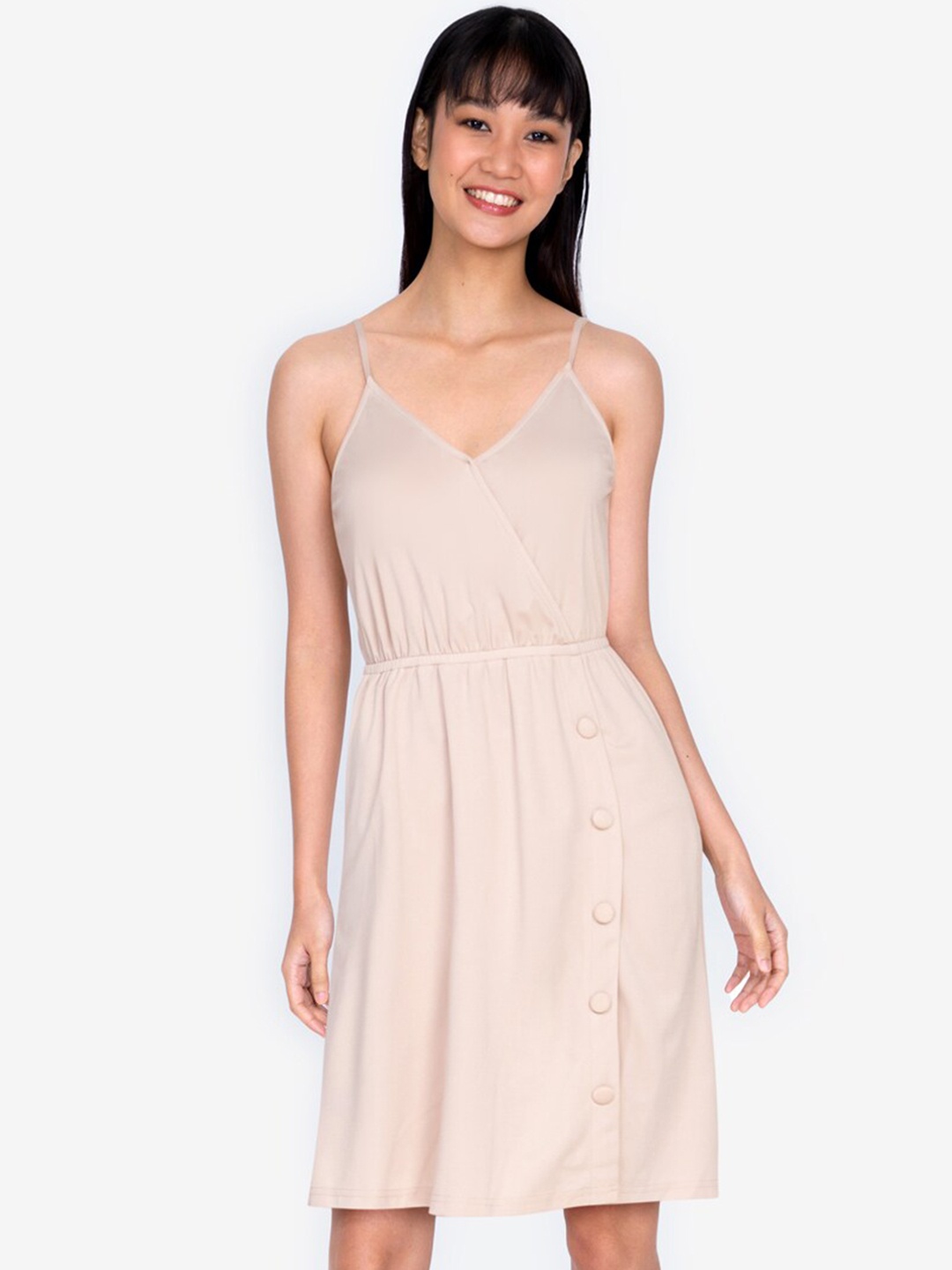 

ZALORA BASICS Beige Dress