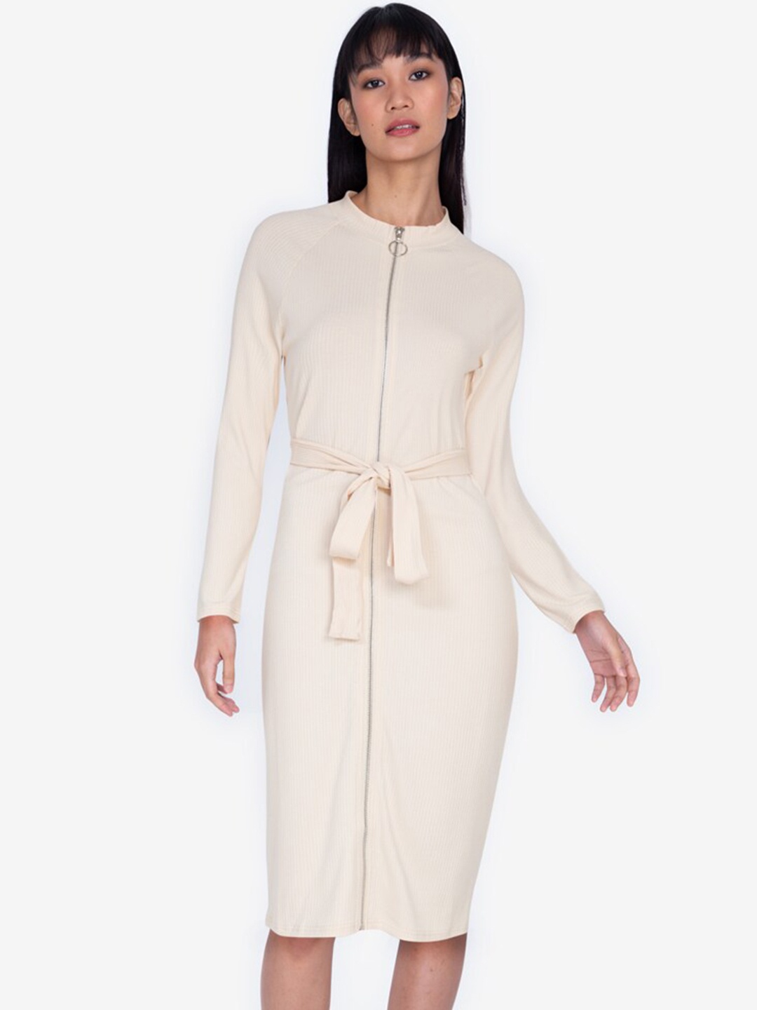 

ZALORA BASICS Beige Sheath Dress