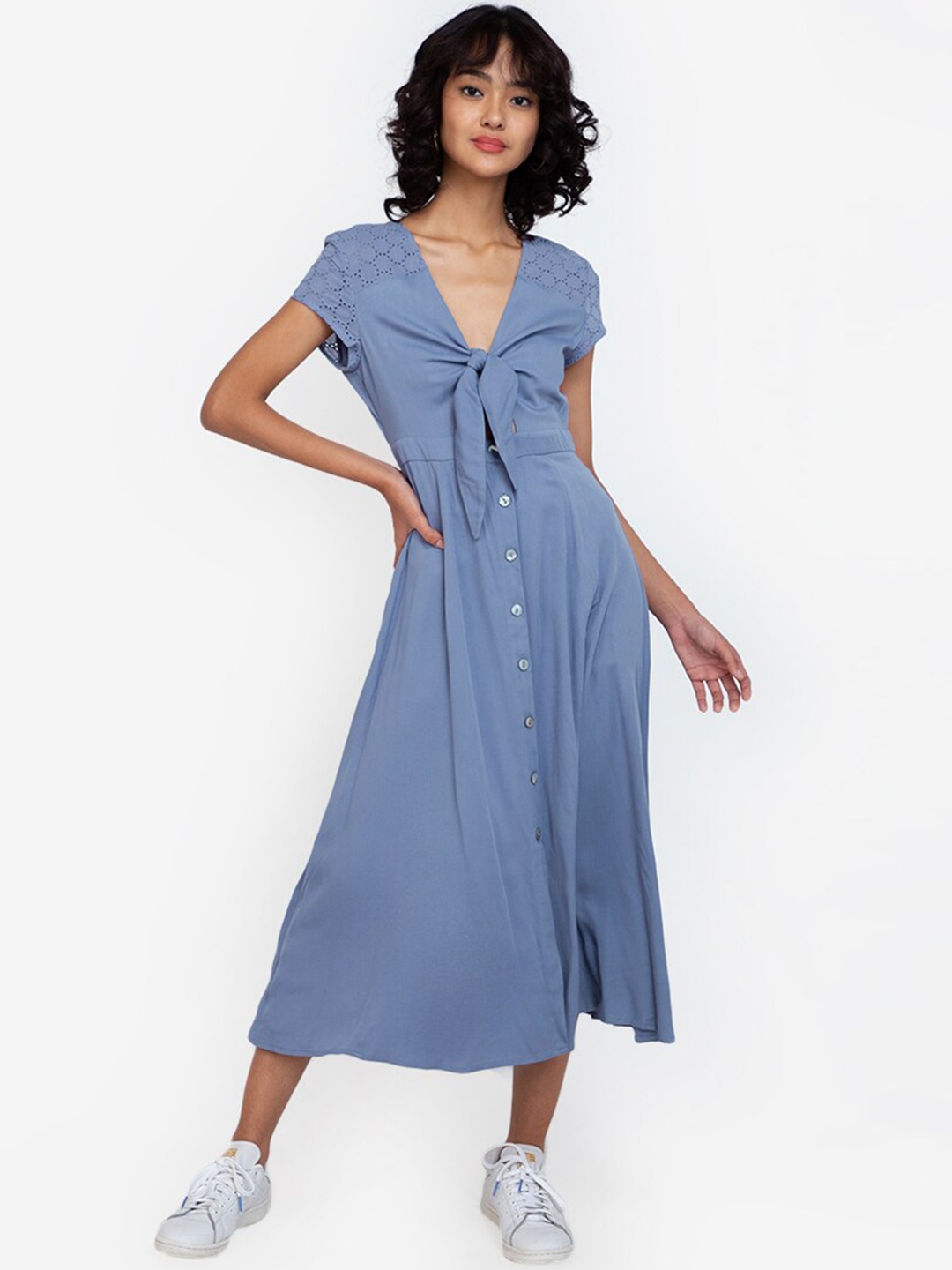 

ZALORA BASICS Blue Midi Dress