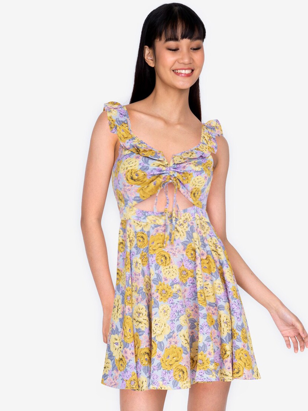 

ZALORA BASICS Multicoloured Floral Dress, Multi