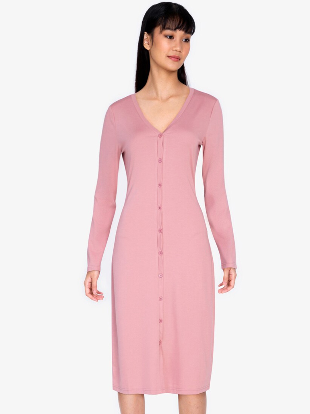 

ZALORA BASICS Pink Sheath Dress