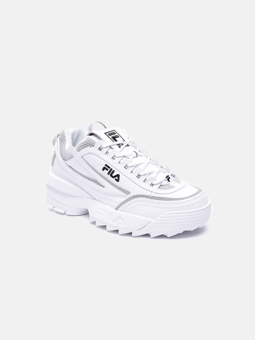 

FILA Women White Solid Leather Sneakers Excluding Trims