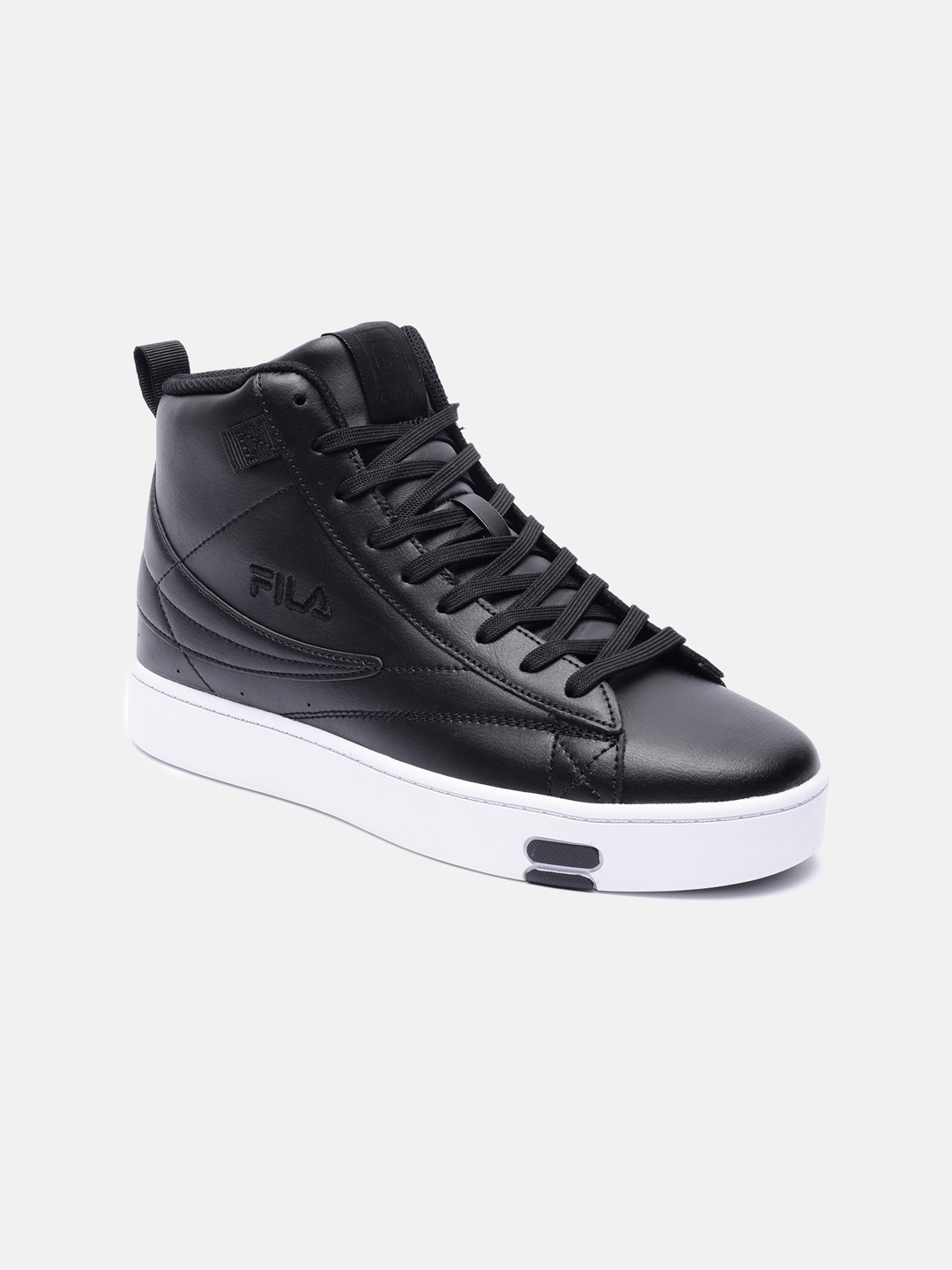 

FILA Women Gennaio Leather Sneakers, Black