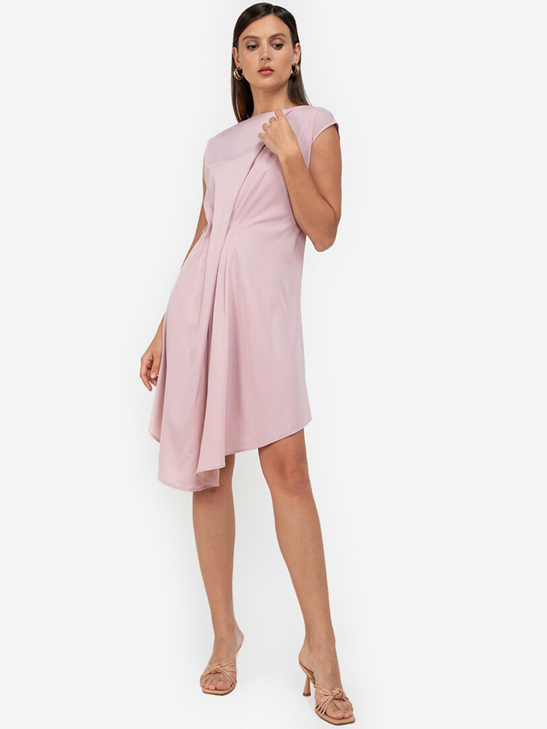 

ZALORA WORK Pink A-Line Dress