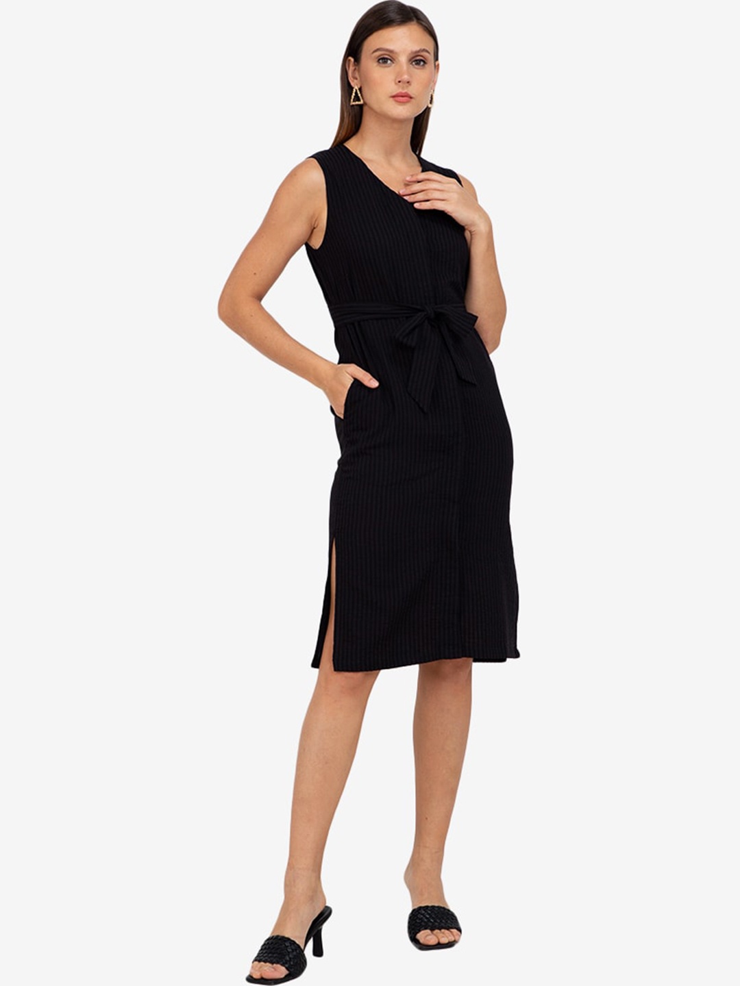 

ZALORA WORK Black A-Line Dress