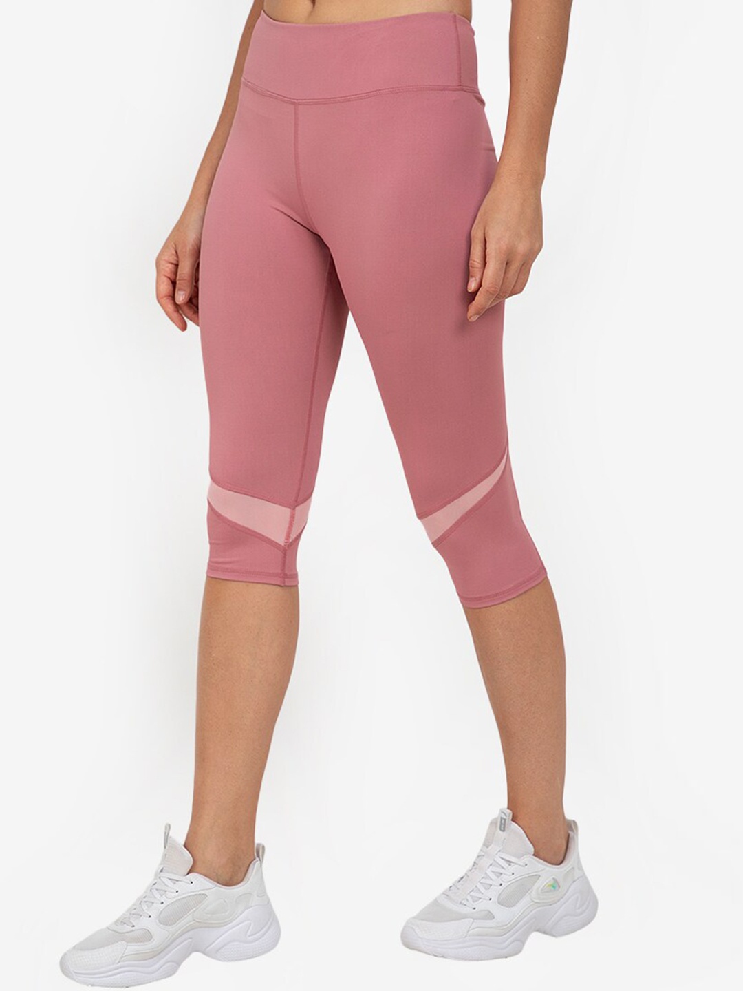 

ZALORA ACTIVE Women Pink Three-Fourth Leggings