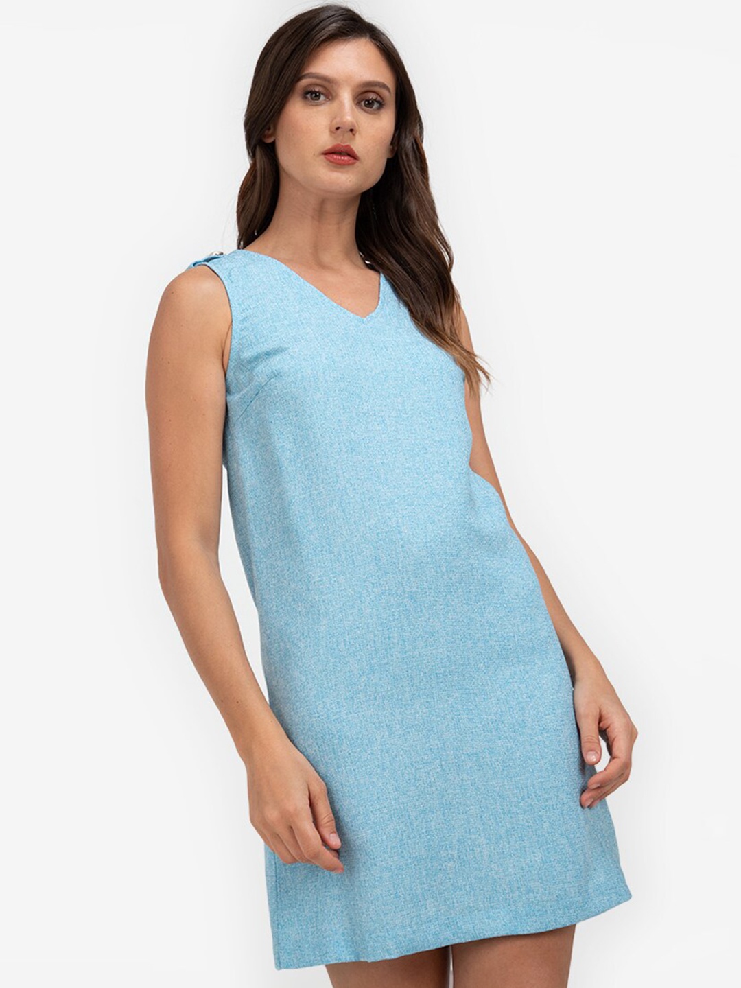 

ZALORA WORK Blue A-Line Dress
