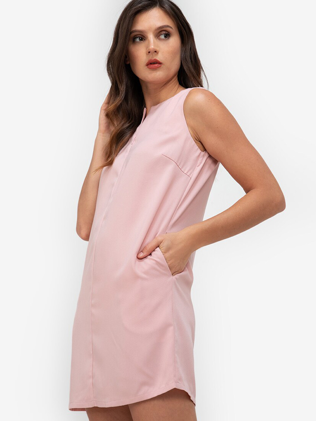 

ZALORA WORK Pink A-Line Dress