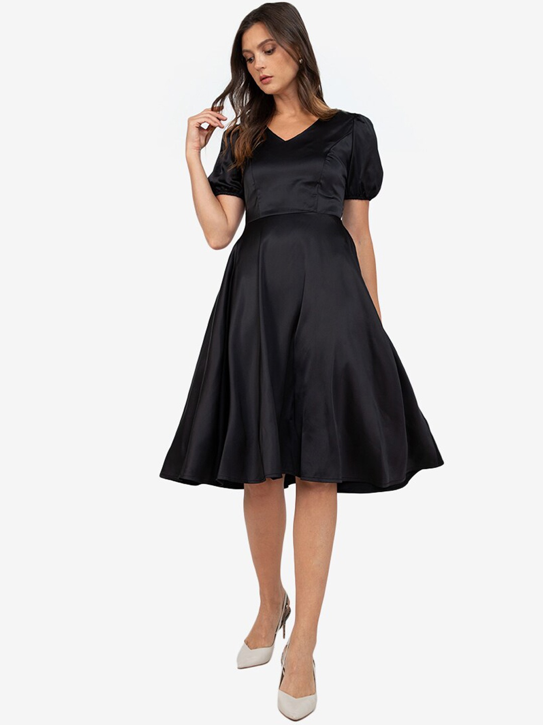 

ZALORA WORK Black A-Line Dress
