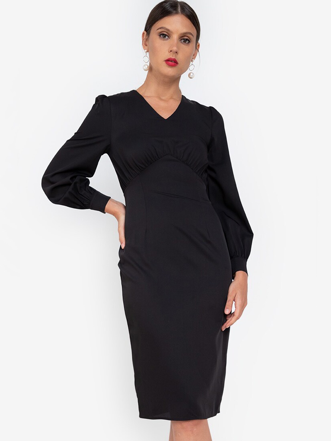 

ZALORA WORK Black A-Line Dress