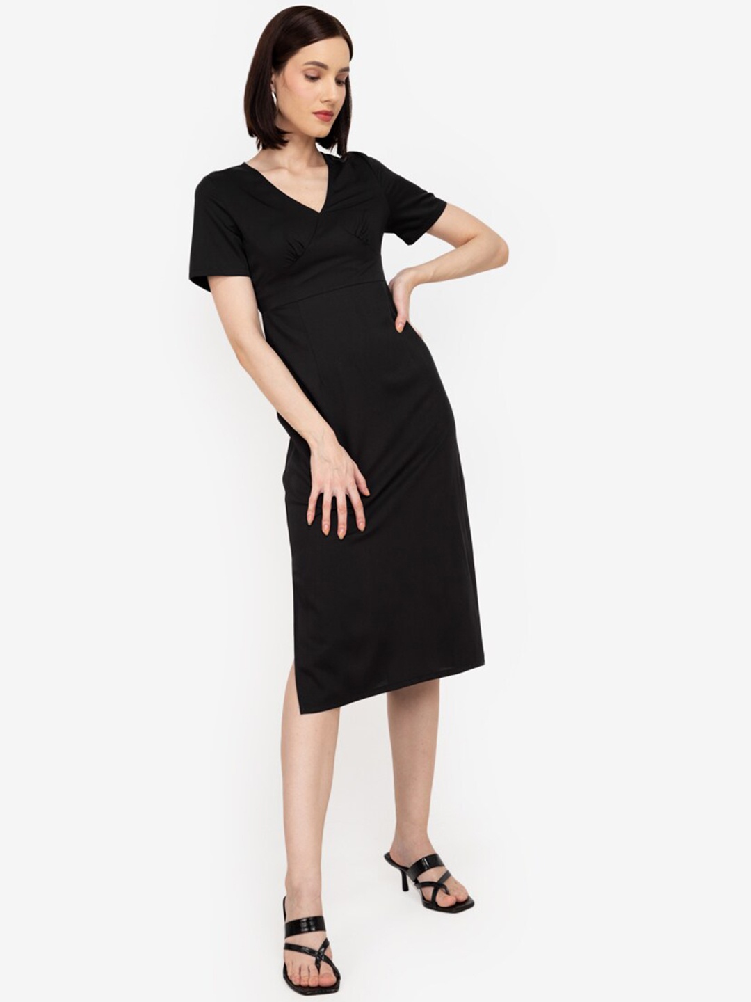 

ZALORA WORK Black A-Line Dress