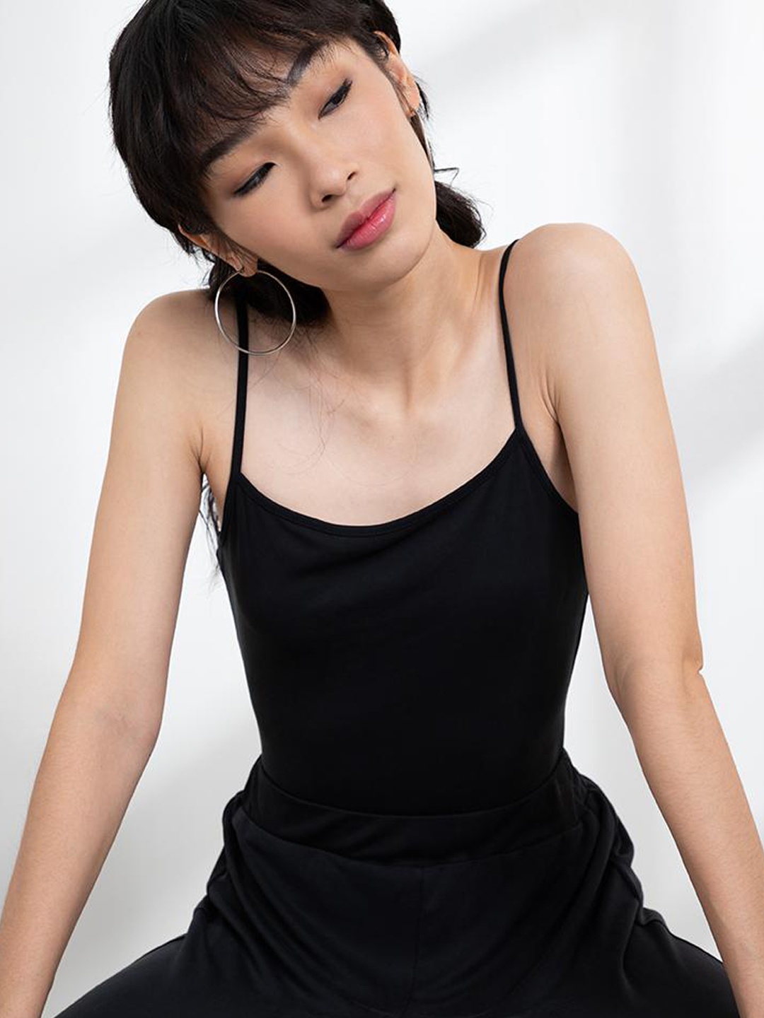 

ORIGIN BY ZALORA Black Solid Bodysuit