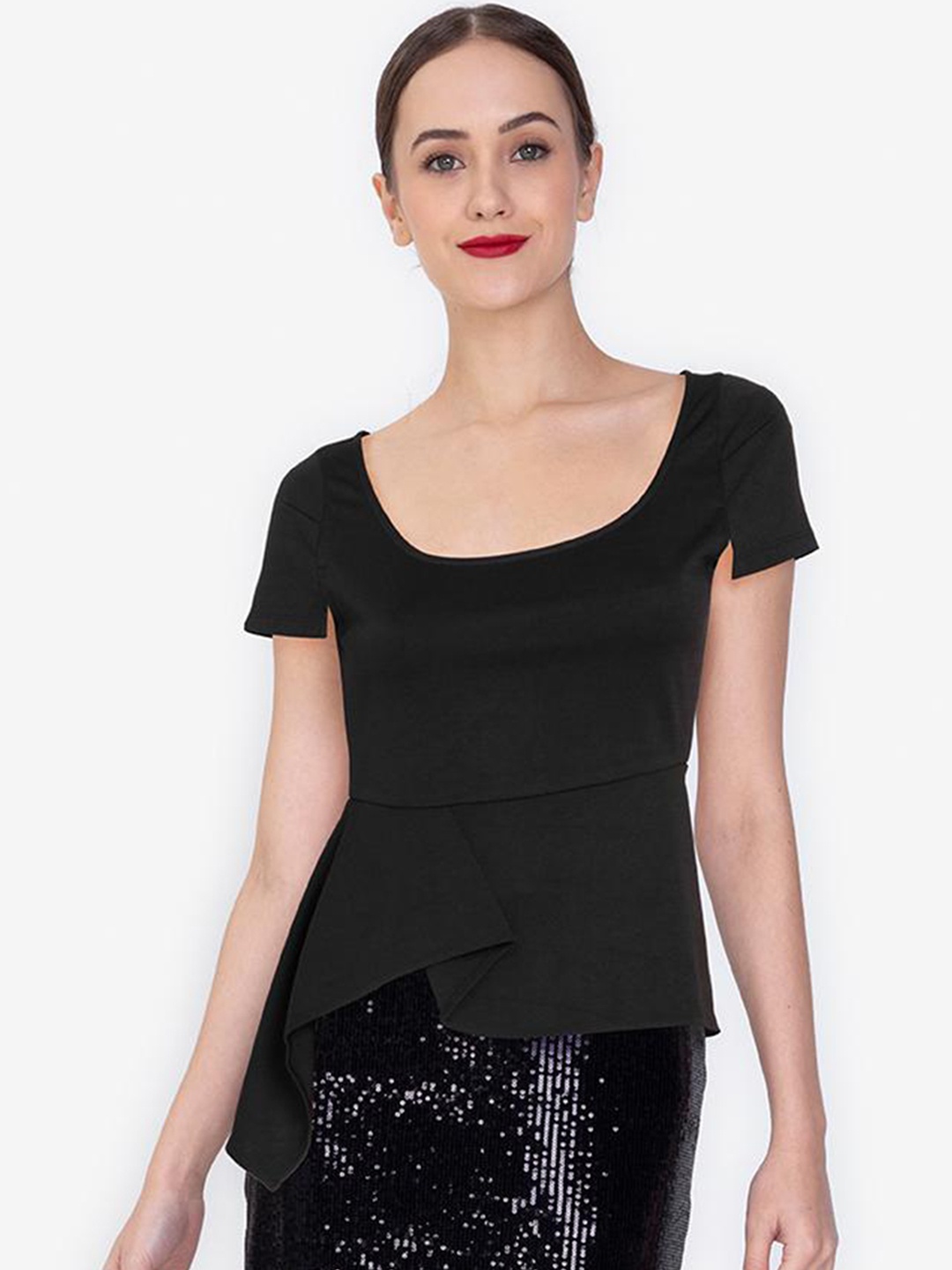 

ZALORA WORK White Peplum Top