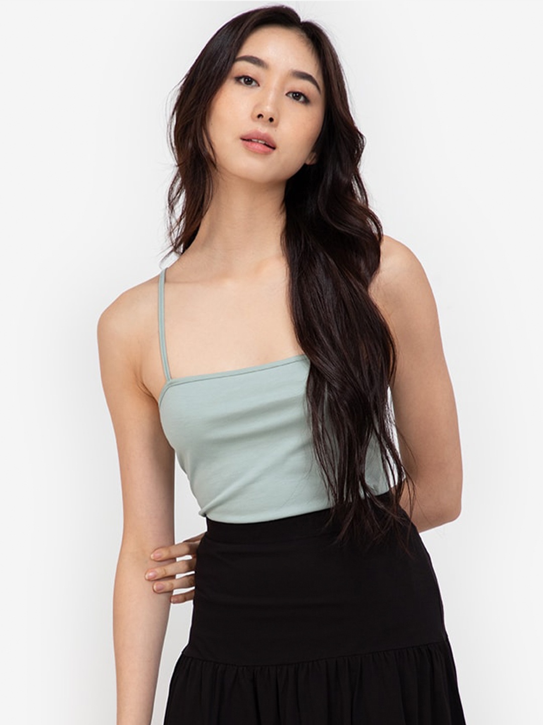 

ZALORA BASICS Green Cami Top